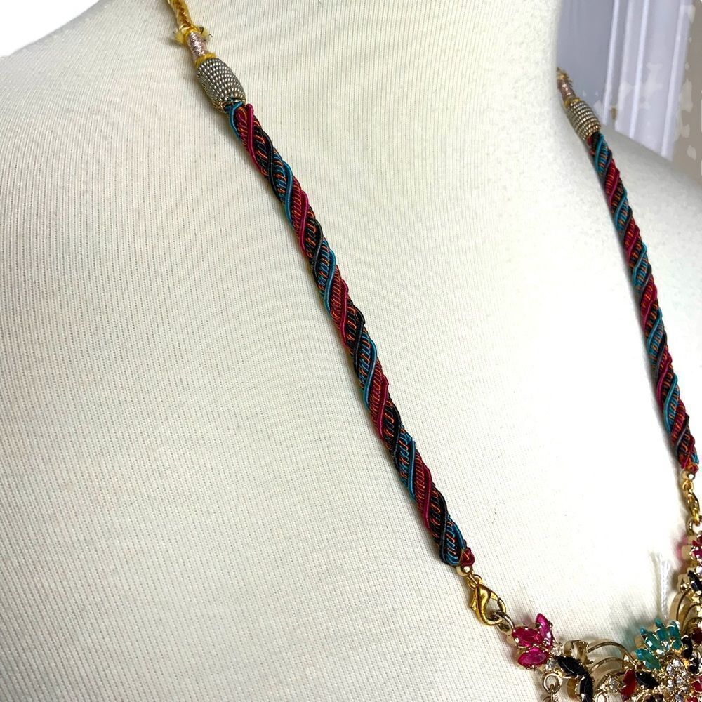RHINESTONE adjustable cord, interchangeable necklace - Picture 5 of 11